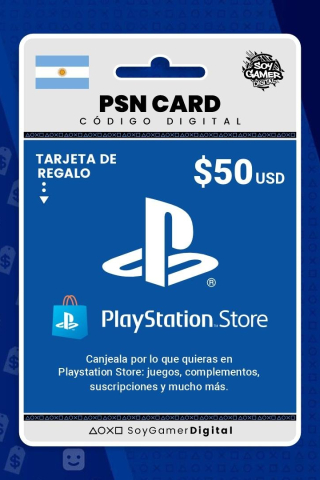 PSN CARD 50 USD Cuenta Argentina PS4/PS5
