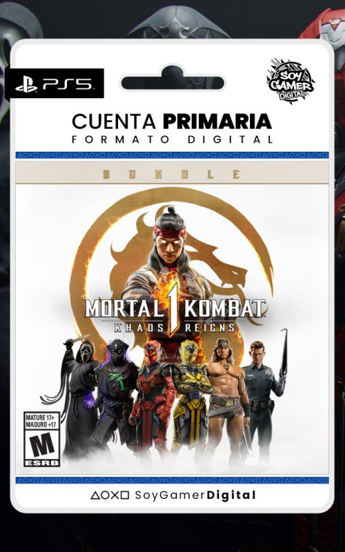 PRIMARIA Mortal Kombat 1 Khaos Reigns Bundle (Expansion pack + Khaos) PS5