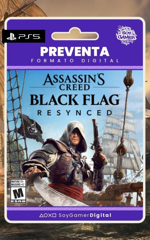 PREVENTA PRIMARIA Assassins Creed Black Flag Resynced PS5 (LANZAMIENTO 09-07-26]